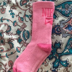 Pink Nike socks